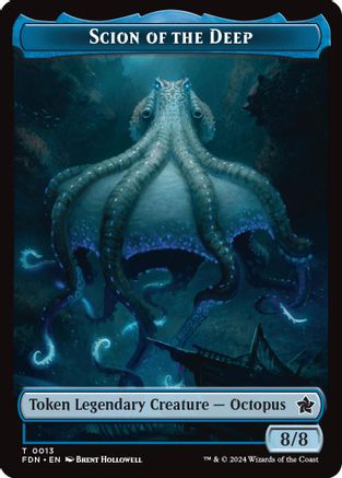 Image of Scion of the Deep // Koma's Coil Doubled-Sided Token (FDN-13 // 11) - Foundations