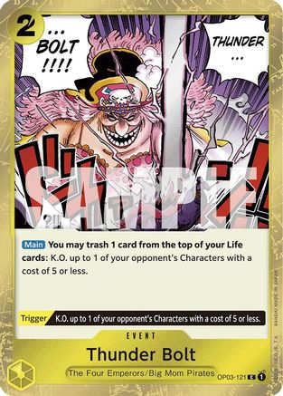 Image of Thunder Bolt (Jolly Roger Foil) (OP03-121) - Premium Booster -The Best- Foil