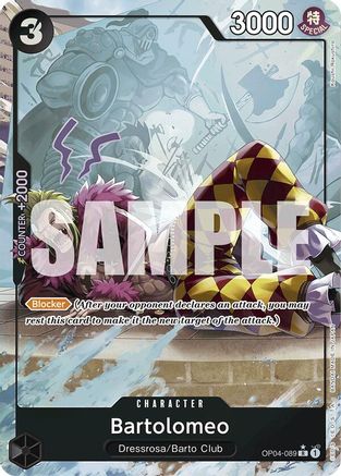 Image of Bartolomeo (OP04-089) (Full Art) (OP04-089) - Premium Booster -The Best- Foil