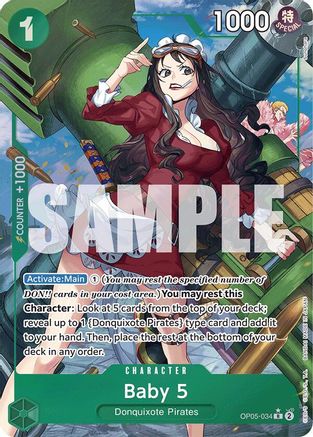 Image of Baby 5 (OP05-034) (Alternate Art) (OP05-034) - Premium Booster -The Best- Foil