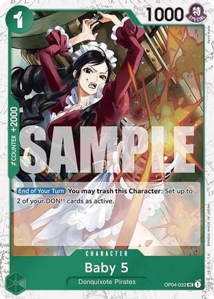Image of Baby 5 (OP04-032) (Jolly Roger Foil) (OP04-032) - Premium Booster -The Best- Foil