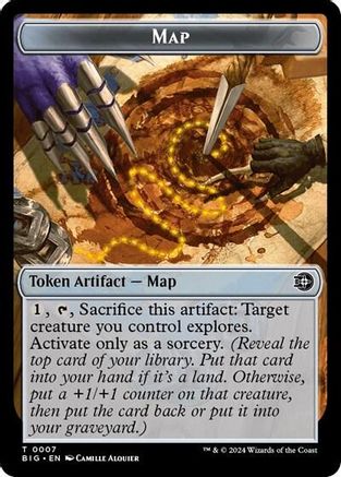 Image of Map // Plot Double-Sided Token (BIG-7 // 20) - Outlaws of Thunder Junction: The Big Score