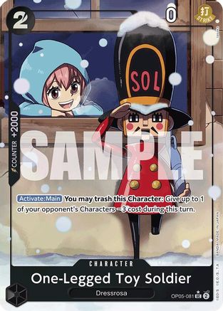 Image of One-Legged Toy Soldier (Alternate Art) (OP05-081) - Premium Booster -The Best- Foil