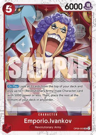 Image of Emporio.Ivankov (Jolly Roger Foil) (OP06-003) - Premium Booster -The Best- Foil