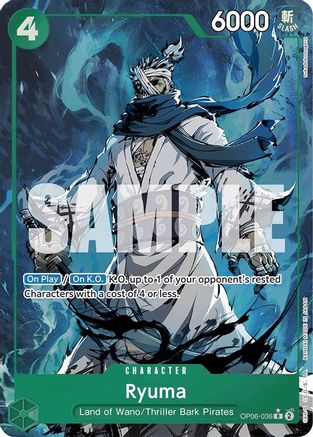Image of Ryuma (Alternate Art) (OP06-036) - Premium Booster -The Best- Foil