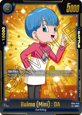 Image of Bulma (Mini) : DA (Alternate Art) (FB04-043) - Ultra Limit Holofoil