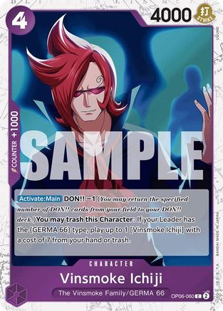 Image of Vinsmoke Ichiji (OP06-060) (Jolly Roger Foil) (OP06-060) - Premium Booster -The Best- Foil