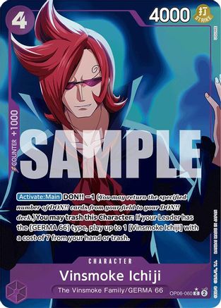 Image of Vinsmoke Ichiji (OP06-060) (Full Art) (OP06-060) - Premium Booster -The Best- Foil