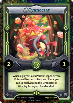 Image of Cyanectar (SS1-113) - Shattered Stars Chapter 1 SS1 Reverse Holo