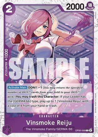 Image of Vinsmoke Reiju (OP06-068) (Jolly Roger Foil) (OP06-068) - Premium Booster -The Best- Foil