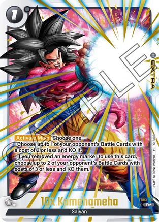 Image of 10x Kamehameha (Alternate Art) (FB03-137) - Raging Roar Alternate Art Reprints Holofoil