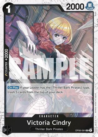 Image of Victoria Cindry (Jolly Roger Foil) (OP06-091) - Premium Booster -The Best- Foil