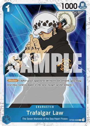 Image of Trafalgar Law (ST03-008) (Jolly Roger Foil) (ST03-008) - Premium Booster -The Best- Foil