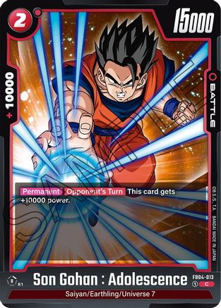 Image of Son Gohan : Adolescence - FB04-013 (FB04-013) - Ultra Limit