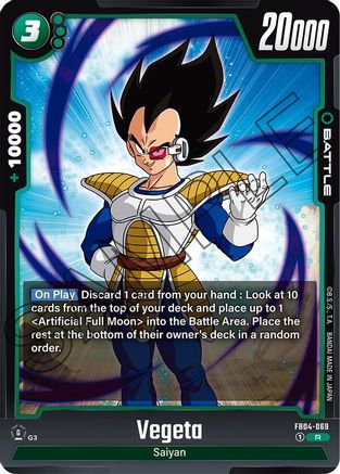 Image of Vegeta - FB04-069 (FB04-069) - Ultra Limit Holofoil