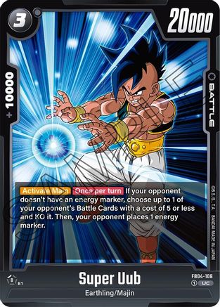 Image of Super Uub (FB04-106) - Ultra Limit