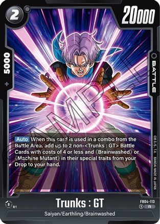 Image of Trunks : GT - FB04-113 (FB04-113) - Ultra Limit Holofoil