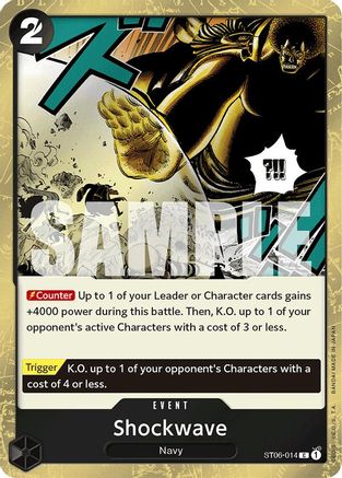 Image of Shockwave (Jolly Roger Foil) (ST06-014) - Premium Booster -The Best- Foil