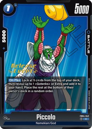 Image of Piccolo - FB04-042 (FB04-042) - Ultra Limit Release Event Cards