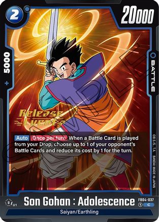 Image of Son Gohan : Adolescence - FB04-037 (FB04-037) - Ultra Limit Release Event Cards