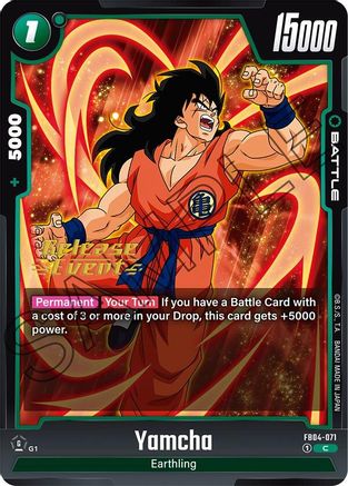 Image of Yamcha (FB04-071) - Ultra Limit Release Event Cards