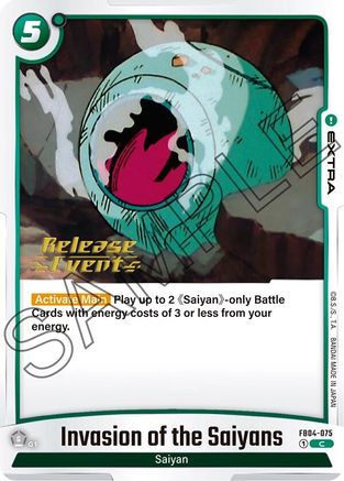 Image of Invasion of the Saiyans (FB04-075) - Ultra Limit Release Event Cards