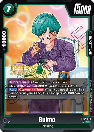 Image of Bulma (FB04-068) - Ultra Limit Release Event Cards
