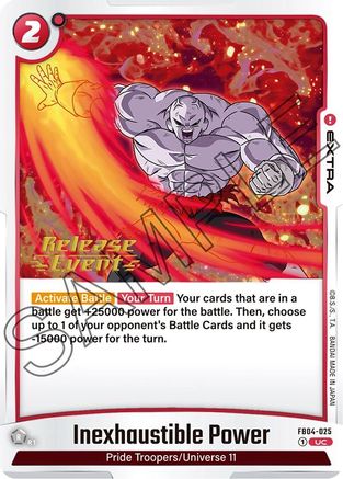 Image of Inexhaustible Power (FB04-025) - Ultra Limit Release Event Cards
