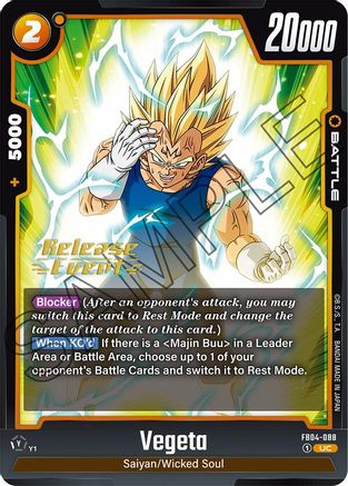 Image of Vegeta - FB04-088 (FB04-088) - Ultra Limit Release Event Cards