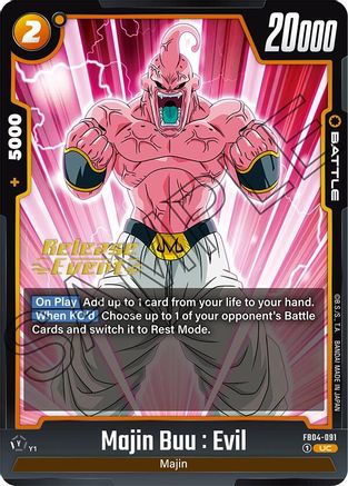 Image of Majin Buu : Evil - FB04-091 (FB04-091) - Ultra Limit Release Event Cards