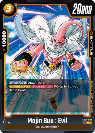 Image of Majin Buu : Evil - FB04-092 (FB04-092) - Ultra Limit Release Event Cards