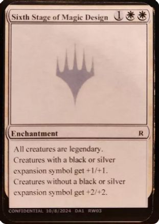 Image of Sixth Stage of Magic Design (-) - Un-Known Event Playtest Cards