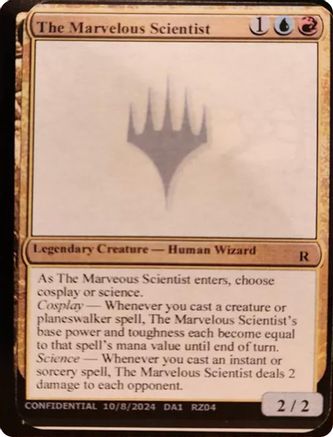 Image of The Marvelous Scientist (-) - Un-Known Event Playtest Cards