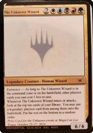 Image of The Unknown Wizard (-) - Un-Known Event Playtest Cards