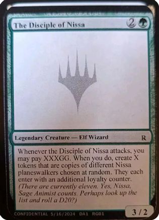 Image of The Disciple of Nissa (-) - Un-Known Event Playtest Cards