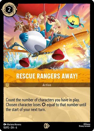 Image of Rescue Rangers Away! (10) - Disney Lorcana Promo Cards Cold Foil