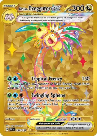 Image of Alolan Exeggutor ex 248/191  - Holofoil SV08 Surging Sparks - Hyper Rare