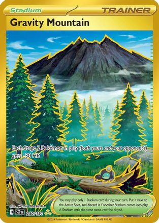 Image of Gravity Mountain 250/191  - Holofoil SV08 Surging Sparks - Hyper Rare