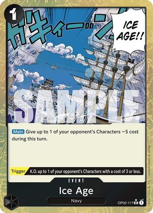 Image of Ice Age (Textured Foil) (OP02-117) - Premium Booster -The Best- Foil