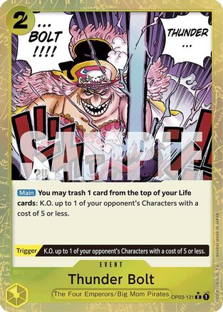 Image of Thunder Bolt (Textured Foil) (OP03-121) - Premium Booster -The Best- Foil