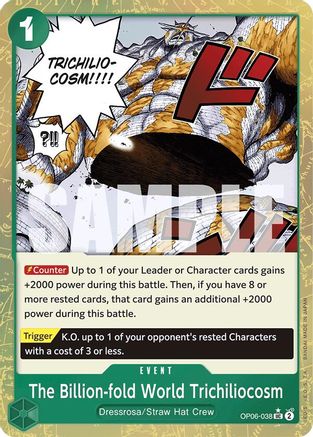 Image of The Billion-fold World Trichiliocosm (Textured Foil) (OP06-038) - Premium Booster -The Best- Foil