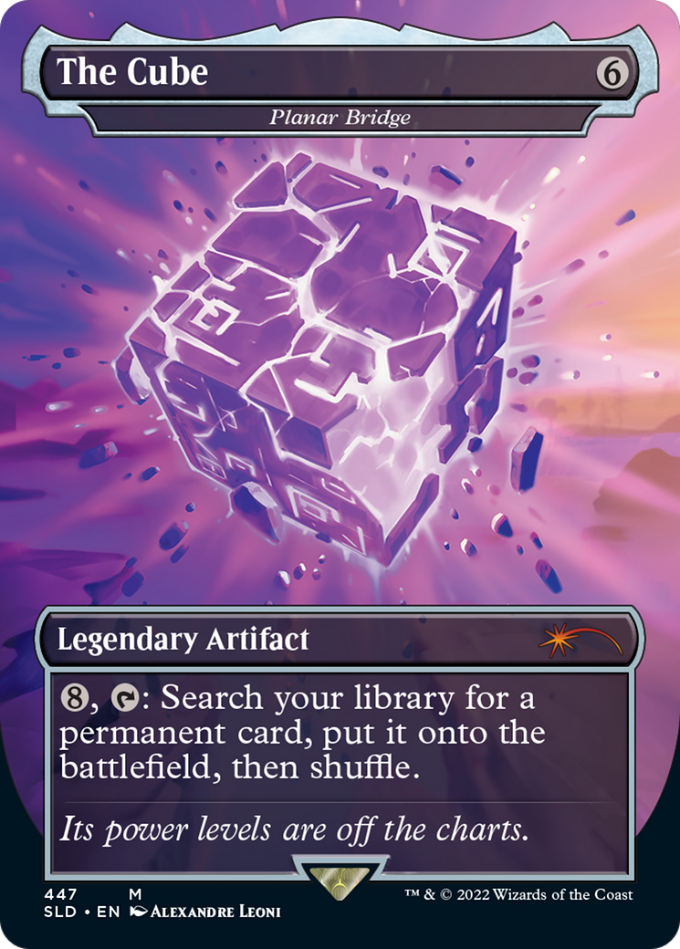 Image of The Cube - Planar Bridge (SLD-447) - Secret Lair Drop / The Cube (Borderless) Foil