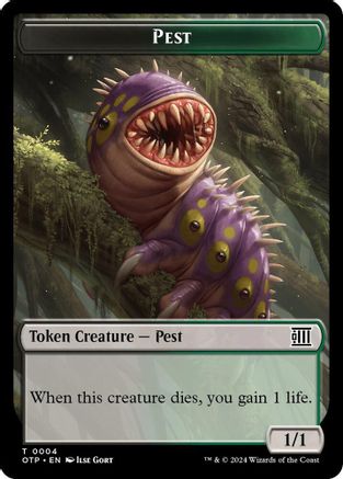 Image of Pest // Plot Double-Sided Token (OTP-4 // 20) - Outlaws of Thunder Junction: Breaking News
