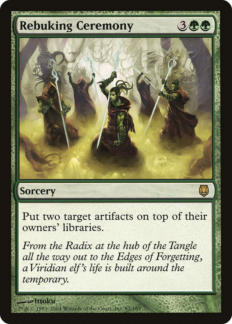 Image of Rebuking Ceremony (DST-082) - Darksteel Foil