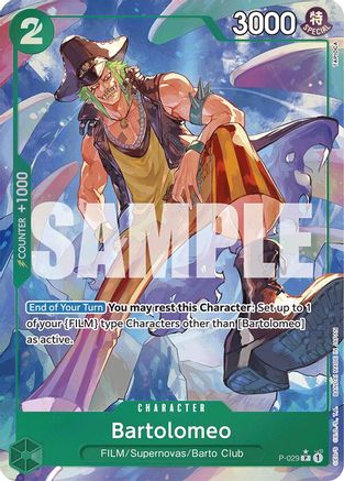 Image of Bartolomeo (P-029) (Full Art) (P-029) - Premium Booster -The Best- Foil