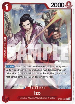 Image of Izo (OP03-003) (Reprint) (OP03-003) - Premium Booster -The Best- Foil