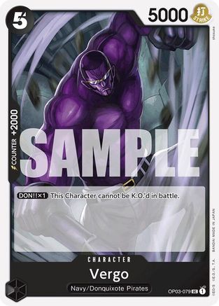 Image of Vergo (Reprint) (OP03-079) - Premium Booster -The Best-