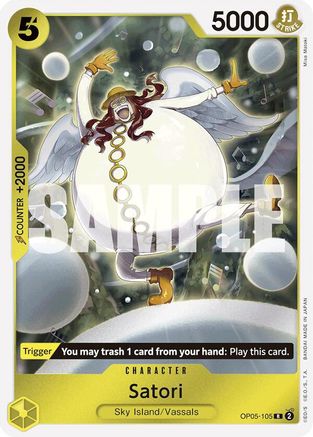 Image of Satori (Reprint) (OP05-105) - Premium Booster -The Best- Foil