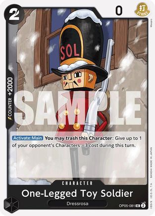 Image of One-Legged Toy Soldier (Reprint) (OP05-081) - Premium Booster -The Best-