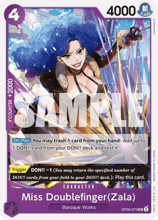 Image of Miss Doublefinger(Zala) (Reprint) (OP05-073) - Premium Booster -The Best-